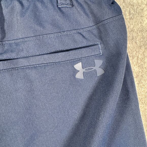 Under Armour Golf Pants Mens 34x32 Blue The Showdown Pant Stretch Golf Office - Picture 9 of 9